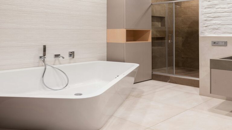 Showers with White Tile