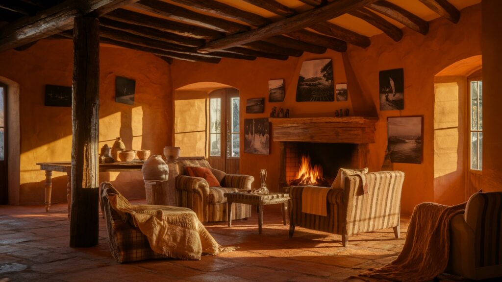 Rustic Farmhouse Warmth with Terracotta Floors