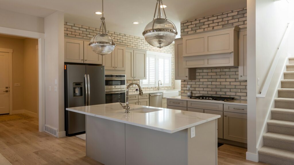 Pairing Kitchen Floor Tile Ideas with Cabinets and Lighting